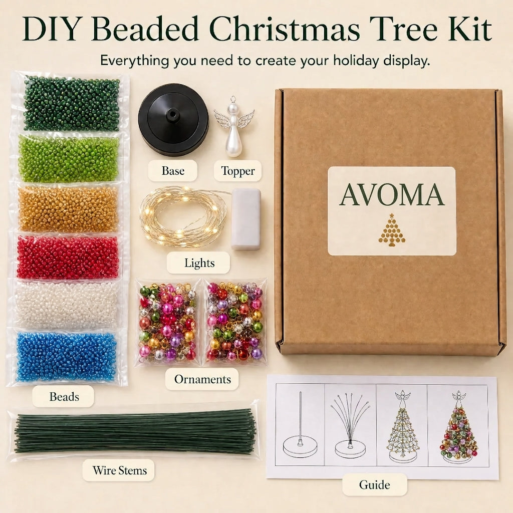 AVOMA™ Beaded Christmas Tree Kit